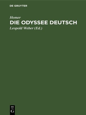 cover image of Die Odyssee Deutsch